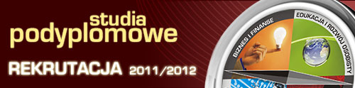Studia Podyplomowe Rekrutacja 2011/2012